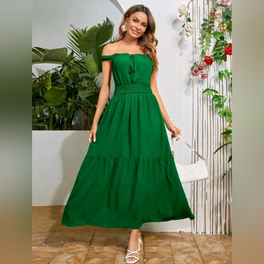 New Off Shoulder Maxi Dress